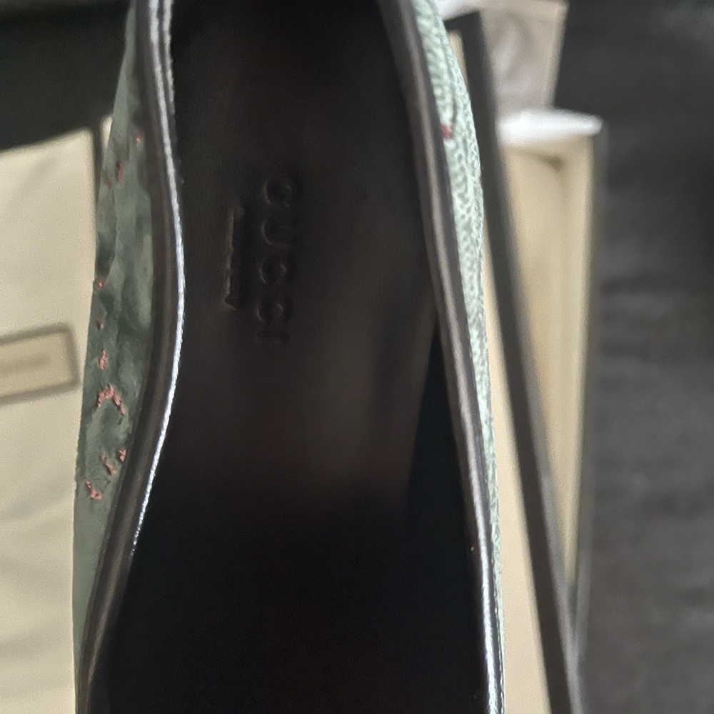 Gucci Authentic Jordaan loafer blue 38.5 NWT Box with Dust Bag BRAND NEW IN BOX - Picture 9 of 16